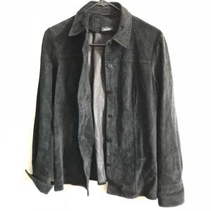 Beautiful Black Genuine Suede Shirt